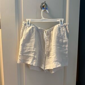 NWT Velvet Linen Shorts